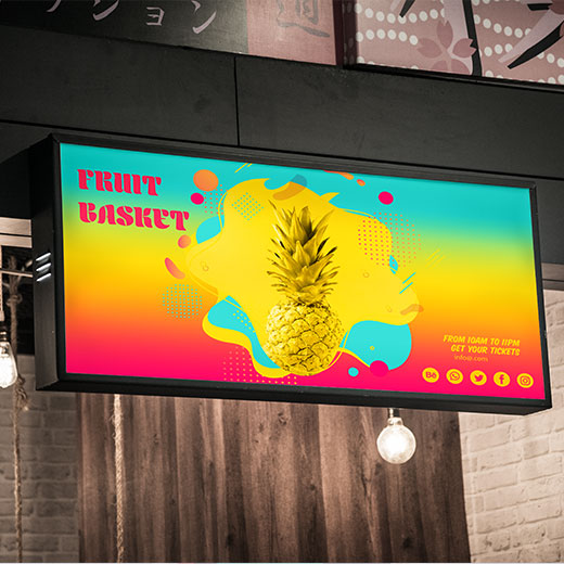 Solvent -Backlit Banner